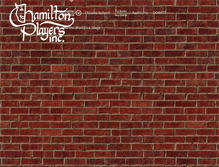 Tablet Screenshot of hamiltonplayers.com